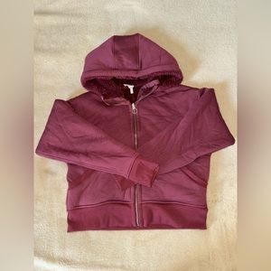 Athleta Sherpa Interior Jacket with Hood